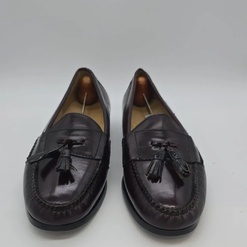 Cole Haan Men's Tassel Loafers in Dark Burgundy Leather